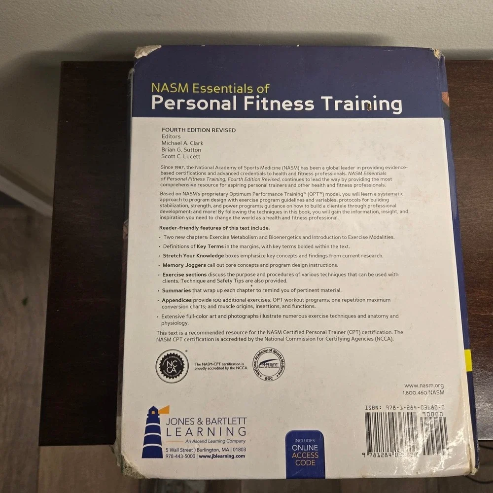 NASM Essentials of Personal Fitness Training Textbook 4th Ed Revised‎